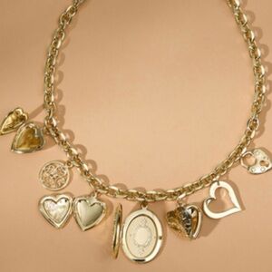 Altar'd State Gold Heart Charm Necklace